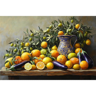 fruits et legumes en peinture